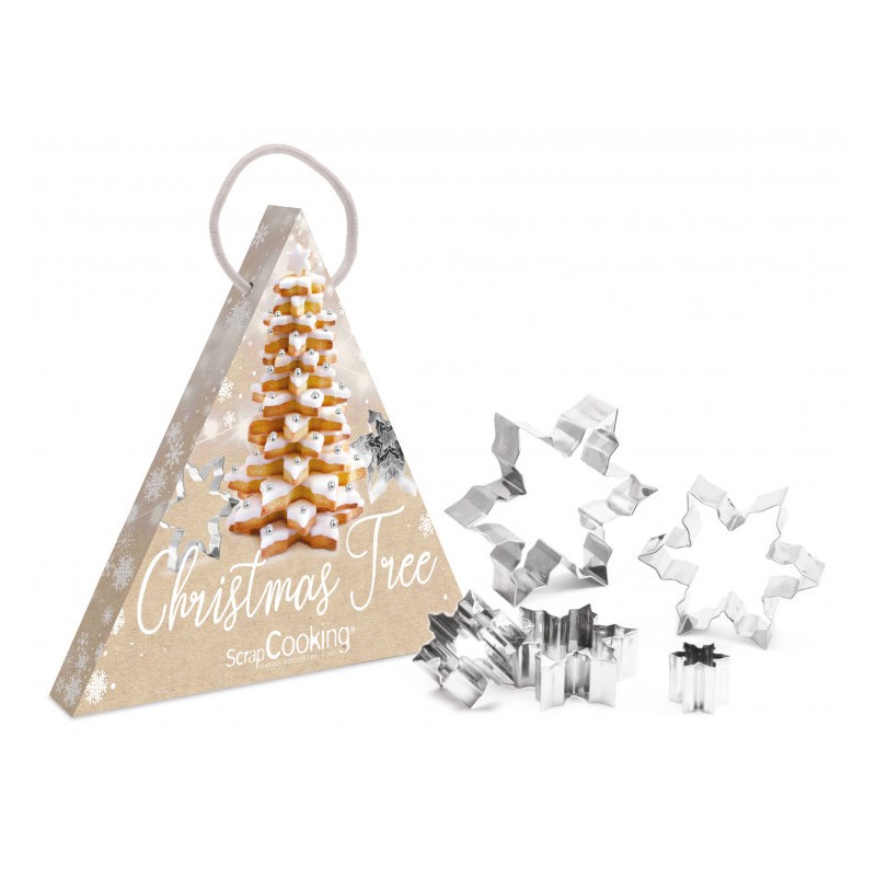 Pack Cortantes Árbol de Navidad 3D Scrapcooking