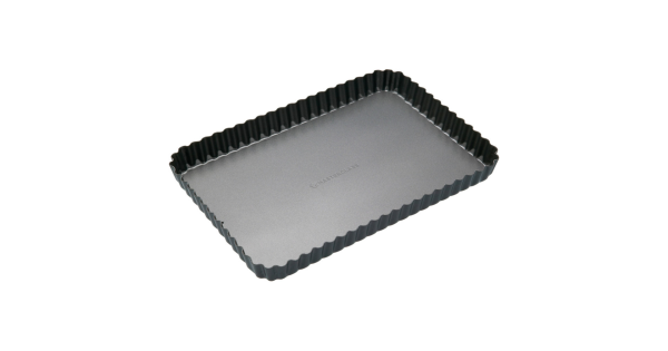 Molde rectangular bordes rizados con base desmoldable 30 x 20 cm Master Class Kitchen Craft