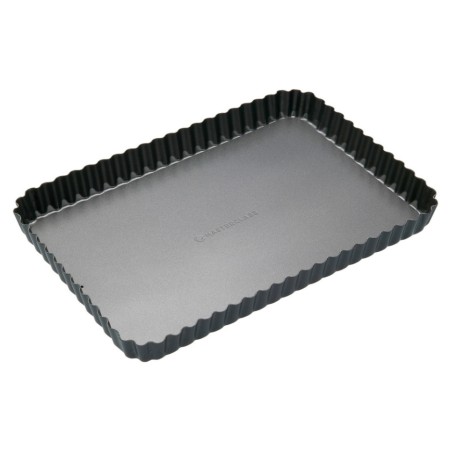 Molde rectangular bordes rizados con base desmoldable 30 x 20 cm Master Class Kitchen Craft
