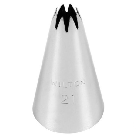 Boquilla nº 21 rizada abierta Wilton
