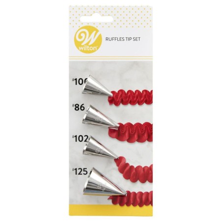 Pack de 4 boquillas para hacer pétalos o volantes Wilton