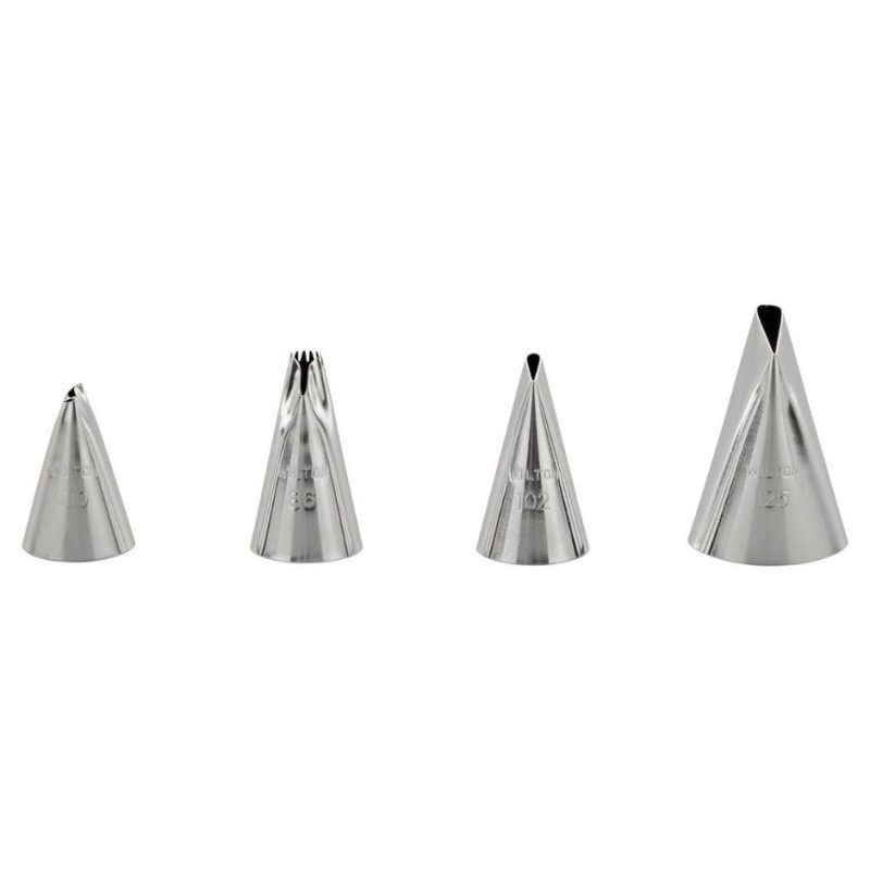 Pack de 4 boquillas para hacer pétalos o volantes Wilton