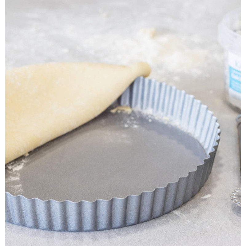 Molde redondo rizado con base extraible 24 cm Kitchen Craft