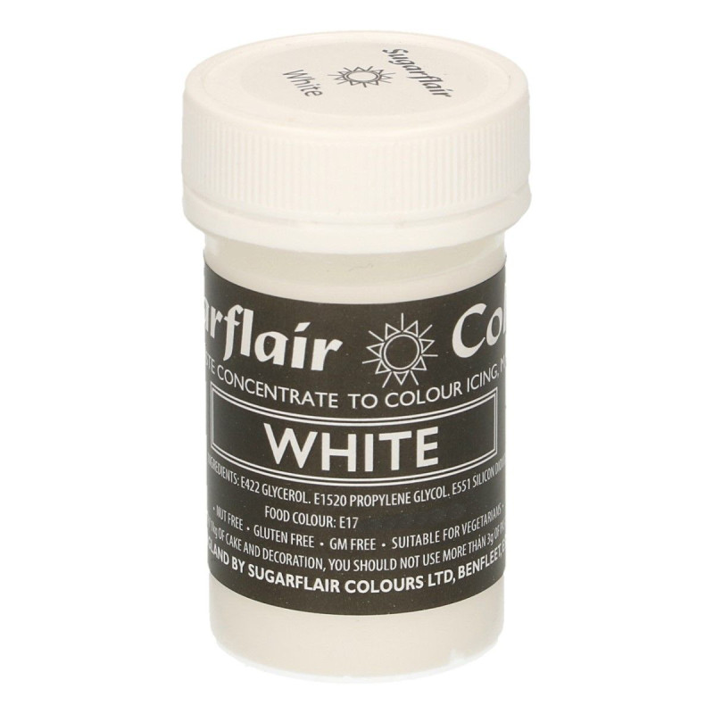 Colorante en pasta White Blanco Sugarflair