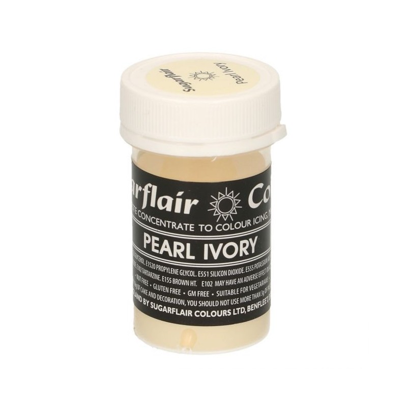 Colorante en pasta Pearl Ivory Perla Sugarflair