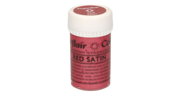 Colorante en pasta satinado Red Satin Rojo Sugarflair