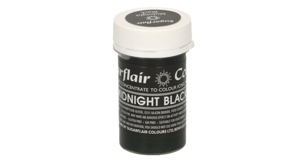 Colorante en pasta Midnight Black Negro Sugarflair