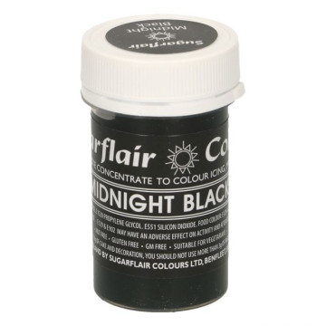 Colorante en pasta Midnight Black Negro Sugarflair