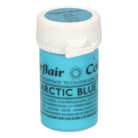 Colorante en pasta satinado Artic Blue Azul Ártico Sugarflair