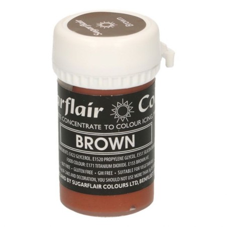Colorante en pasta Brown Marrón Sugarflair