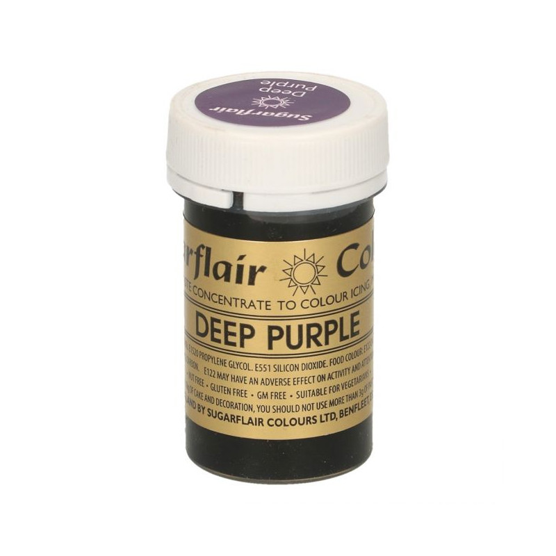 Colorante en pasta Deep Purple Morado Oscuro Sugarflair