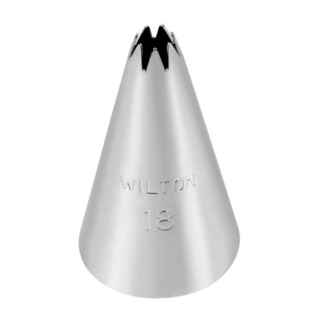 Boquilla nº 18 rizada abierta Wilton