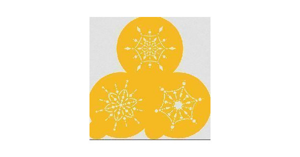 Stencils Jewelled Snowflake Mini Cupcakes/ Cookies