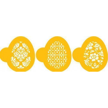 Stencils Chic Easter Eggs Cupcakes/ Cookies