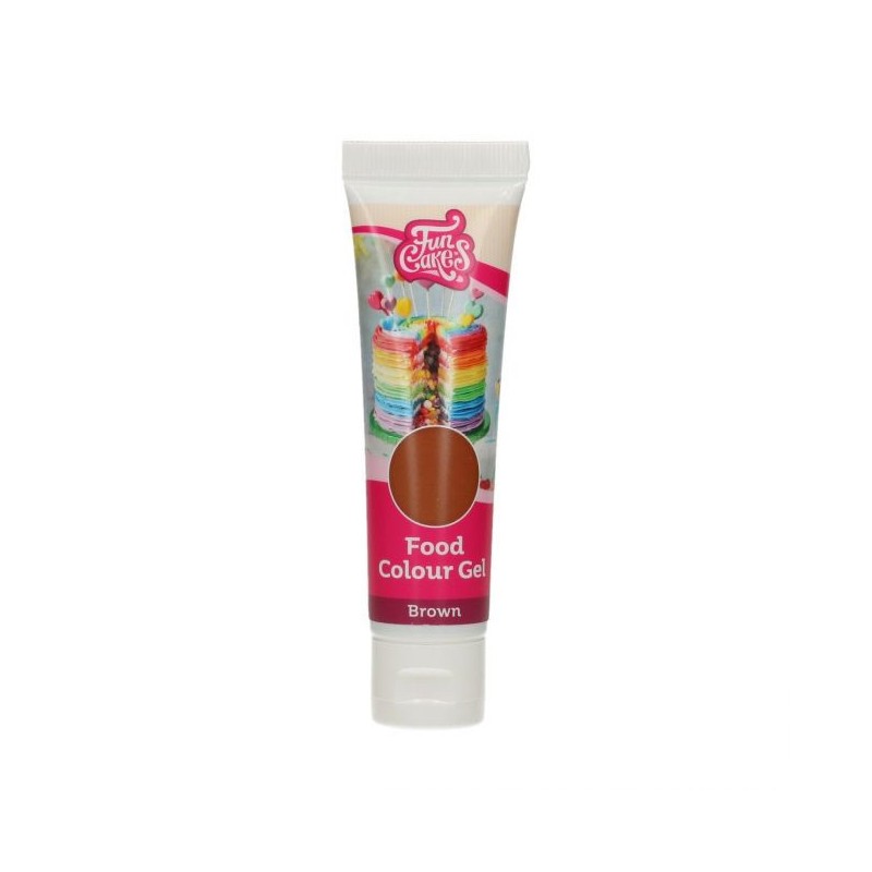 Colorante en gel Marrón Brown 30 g Funcakes