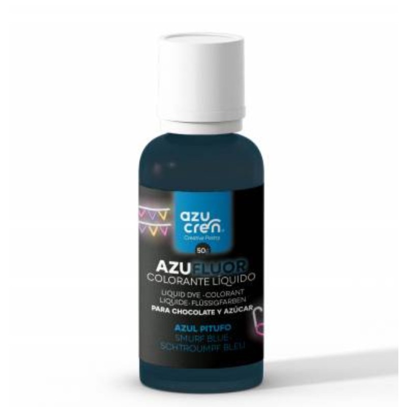 Colorante en gel FLUOR AZUL PITUFO 50 g Azufluor Azucren