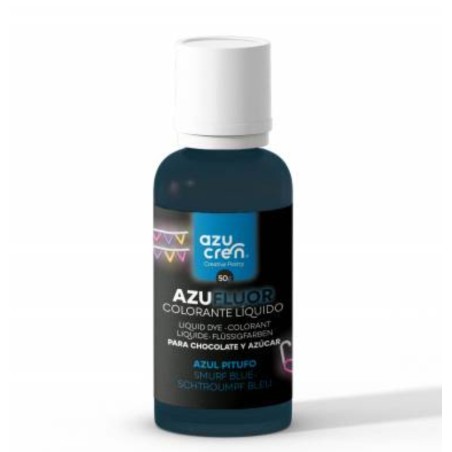 Colorante en gel FLUOR AZUL PITUFO 50 g Azufluor Azucren