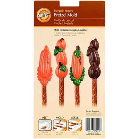 Molde para piruletas bombón de plástico Calabazas Wilton