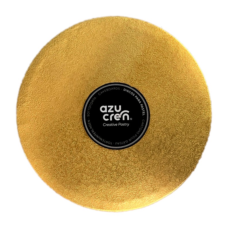 Bandeja de presentación Oro 20 x 1.2 cm Azucren