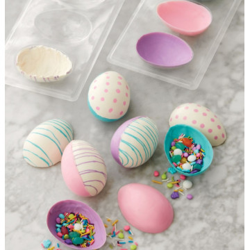 Molde para Huevos de Chocolate 3D de plástico Wilton