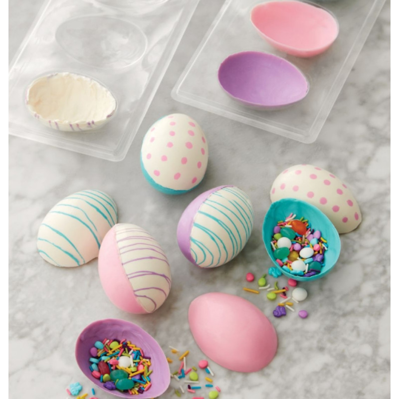 Molde para Huevos de Chocolate 3D de plástico Wilton