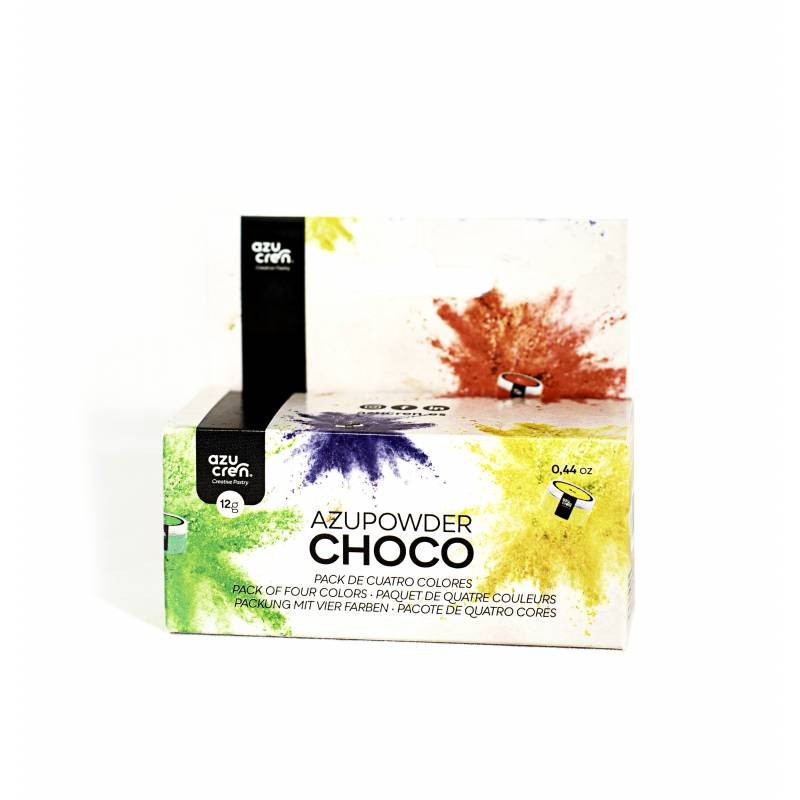 Pack 4 Colorantes en Polvo Liposolubles para Chocolate Azucren