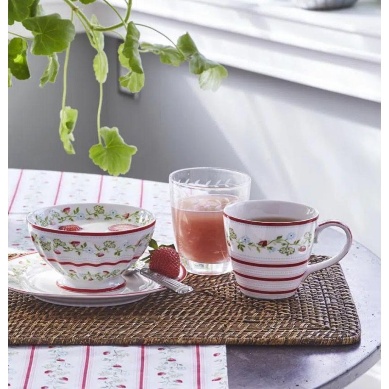 Taza con asa Gloria White Green Gate