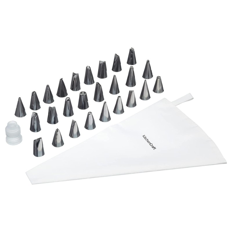 Pack de decoración: Manga + 26 boquillas + adaptador Sweetly Does It