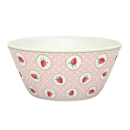 Bol de bambú 14 cm rosa pastel Strawberry Green Gate
