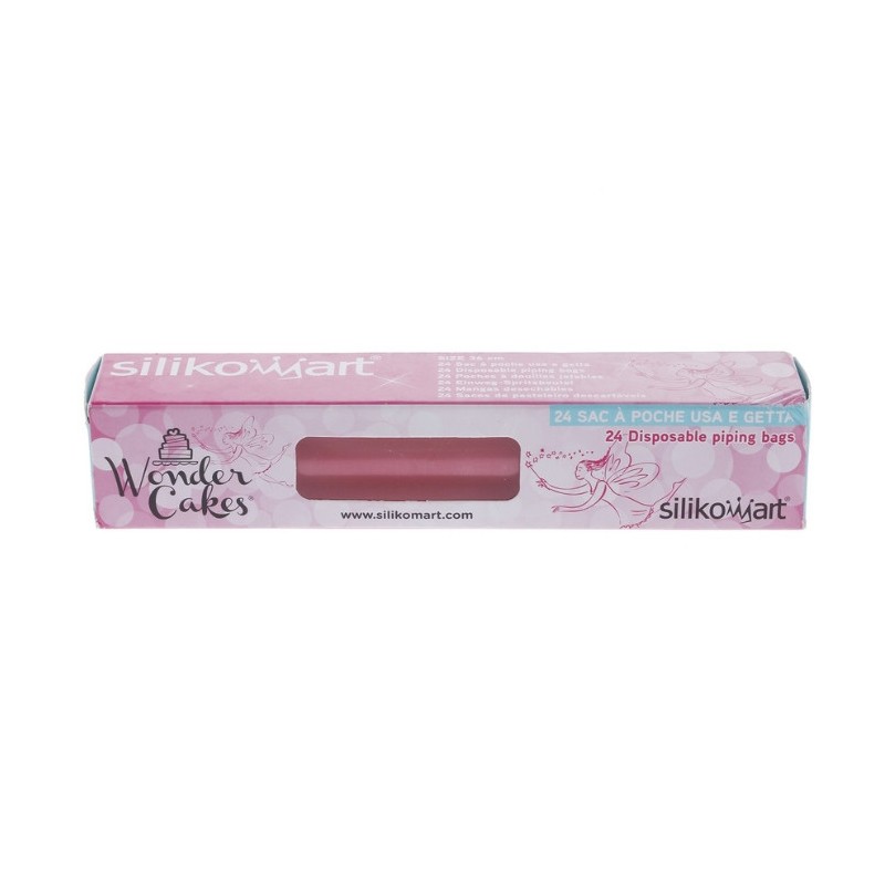 Pack 24 Mangas pasteleras desechables 36 cm Silikomart