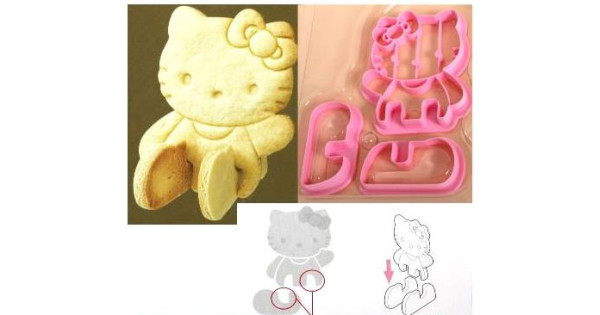 Cortante galleta 3D Hello Kitty