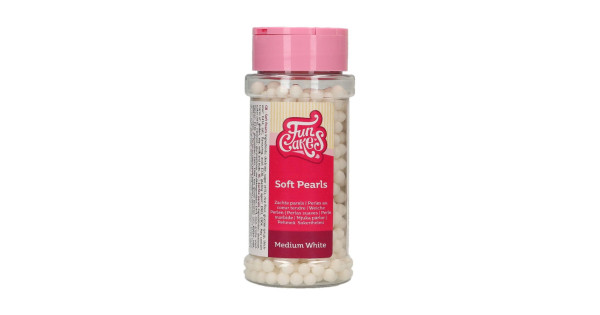Sprinkles Perlas Blancas 4 mm 60 g Funcakes