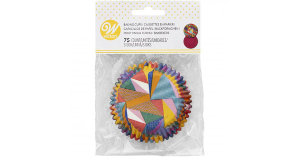 Cápsulas de cupcakes Triangle All Over (75) Wilton