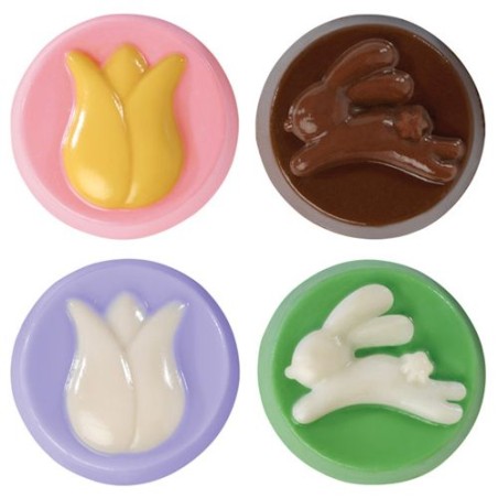 Molde para galletas bombón Tulipán y Conejo Wilton