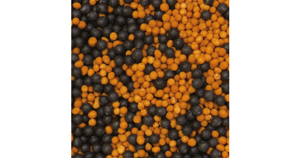 Sprinkles Mini Perlitas Naranja y Negro Halloween 100 g Decora Italia