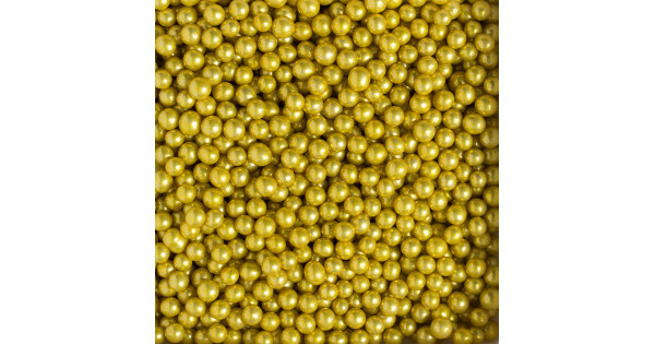 Sprinkles Perlas Oro 5 mm 100 g Decora Italia