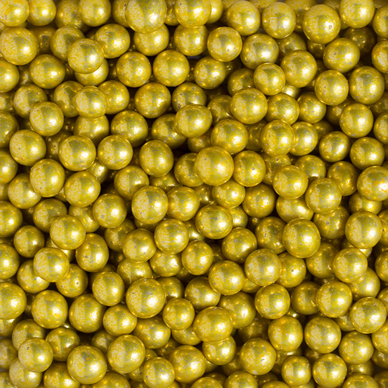 Sprinkles Perlas Oro 7 mm 100 g Decora Italia