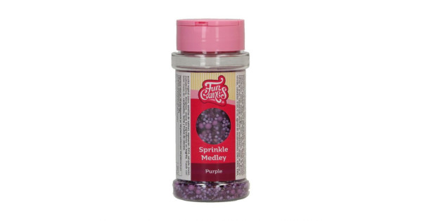 Sprinkles Mix Medley Purpura 65 g Funcakes