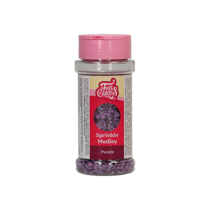 Sprinkles Mix Medley Purpura 65 g Funcakes