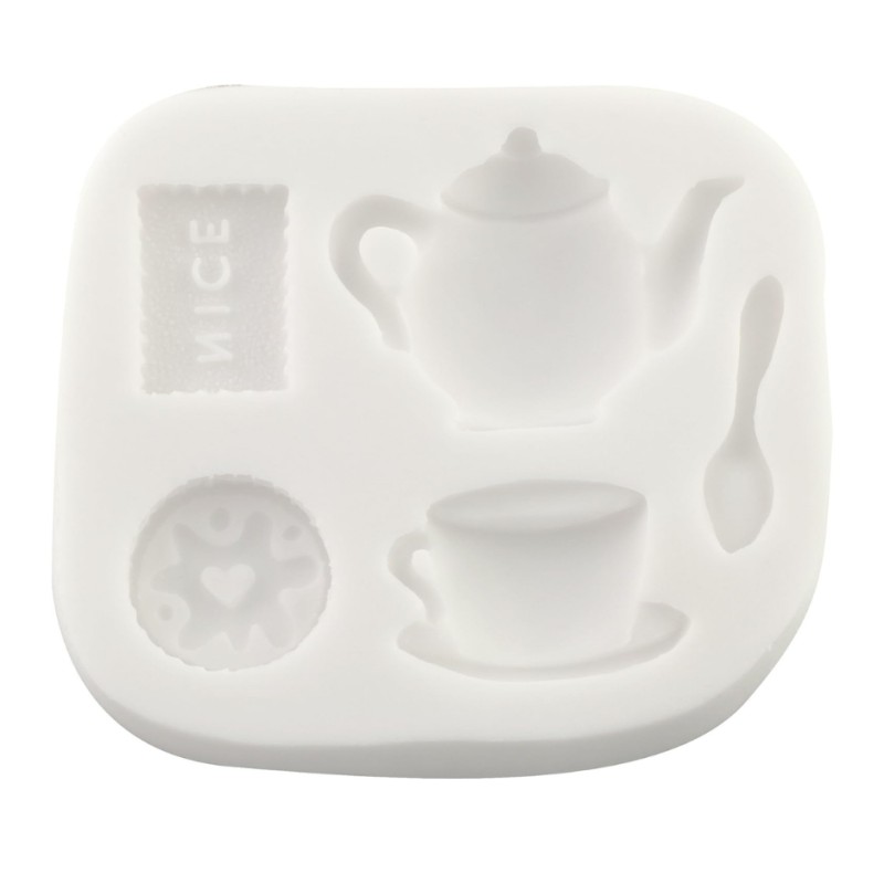 Molde silicona Té y Galletas FPC