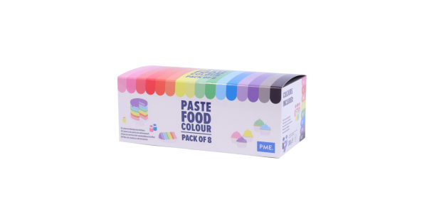 Pack de 8 Colorantes en pasta PME