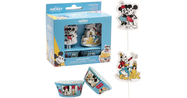 Set de Cupcakes + Toppers Mickey Mouse Dekora