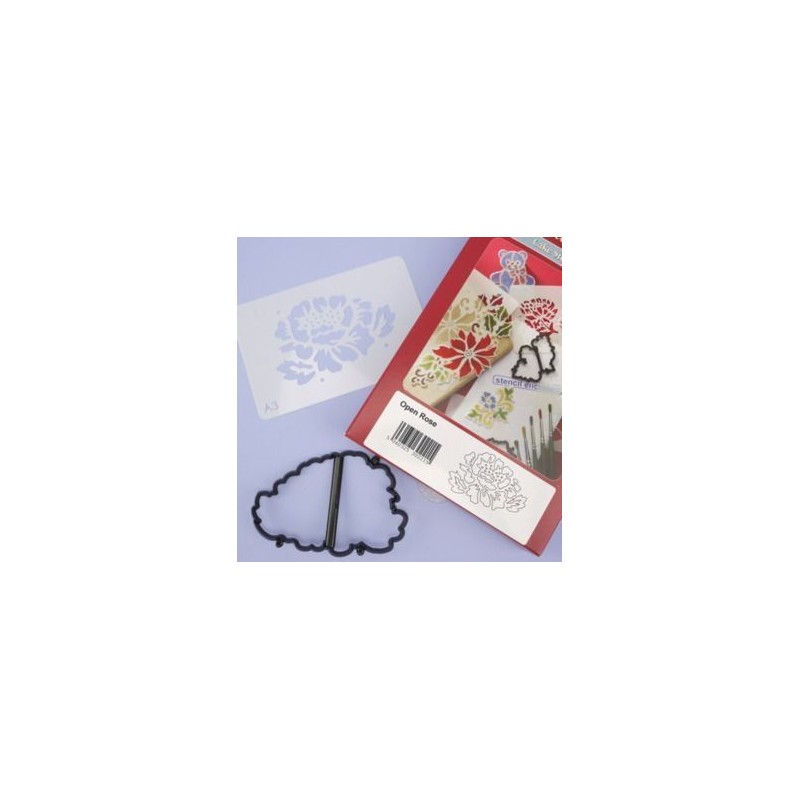 Patchwork + Stencil Rosa Abierta