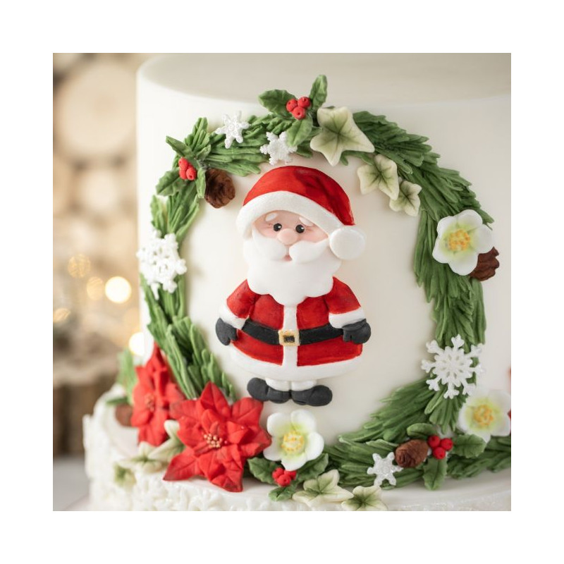 Molde de Silicona Papa Noel, Muñeco Nieve y Reno Navidad Karen Davies