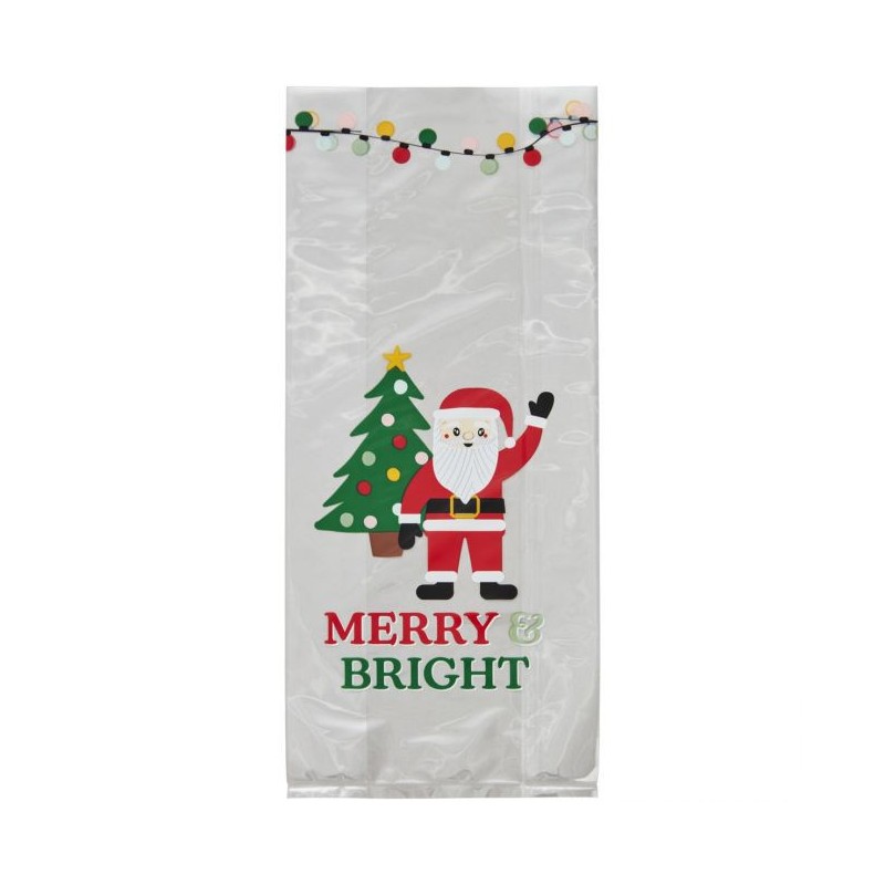 Pack 20 Bolsas Merry & Bright Navidad Wilton