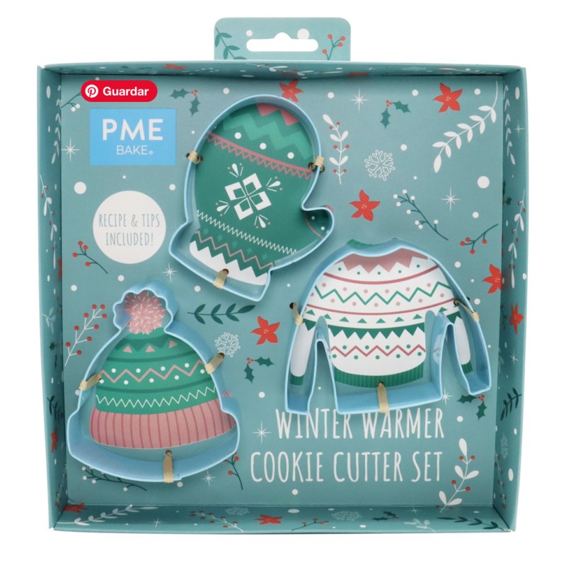 Pack 3 Cortantes de Galletas Invierno PME
