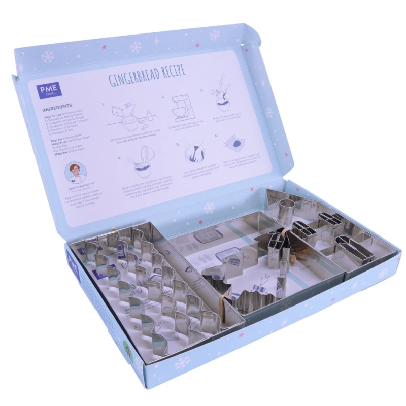 Pack 5 Cortantes Casa de Jengibre Navidad PME