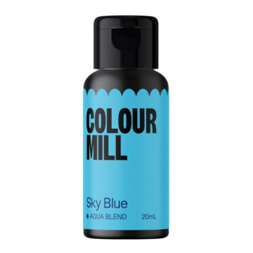 Colorante en gel Azul Cielo Sky Blue 20 ml Colour Mill