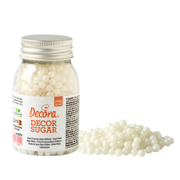 Sprinkles Perlas Blancas 5 mm 100 g Decora Italia