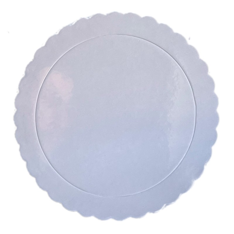 Bandeja redonda 25 cm x 3 mm BLANCO Extra Fuerte Azucren